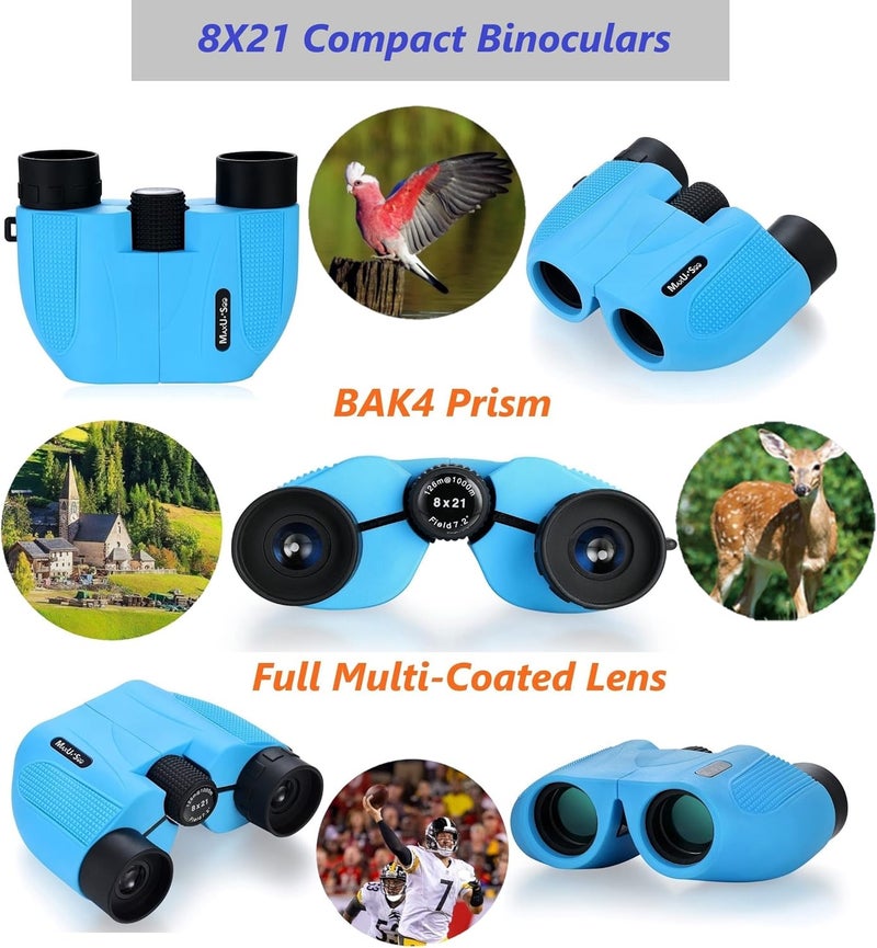 MaxUSee Lunar Telescope for Kids and Astronomy Beginners, Refractor Telescope with Finder Scope and 3 Eyepieces, Travel Telescope with Compact HD Binoculars for Moon Viewing Bird Watching Sightseeing - Image 3
